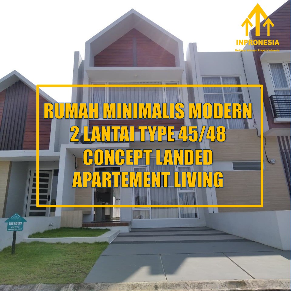 RUMAH MINIMALIS MODERN 2 LANTAI TYPE 45/48 CONCEPT LANDED APARTEMENT LIVING RUMAH MINIMALIS MODERN 2 LANTAI TYPE 45/48 CONCEPT LANDED APARTEMENT LIVING