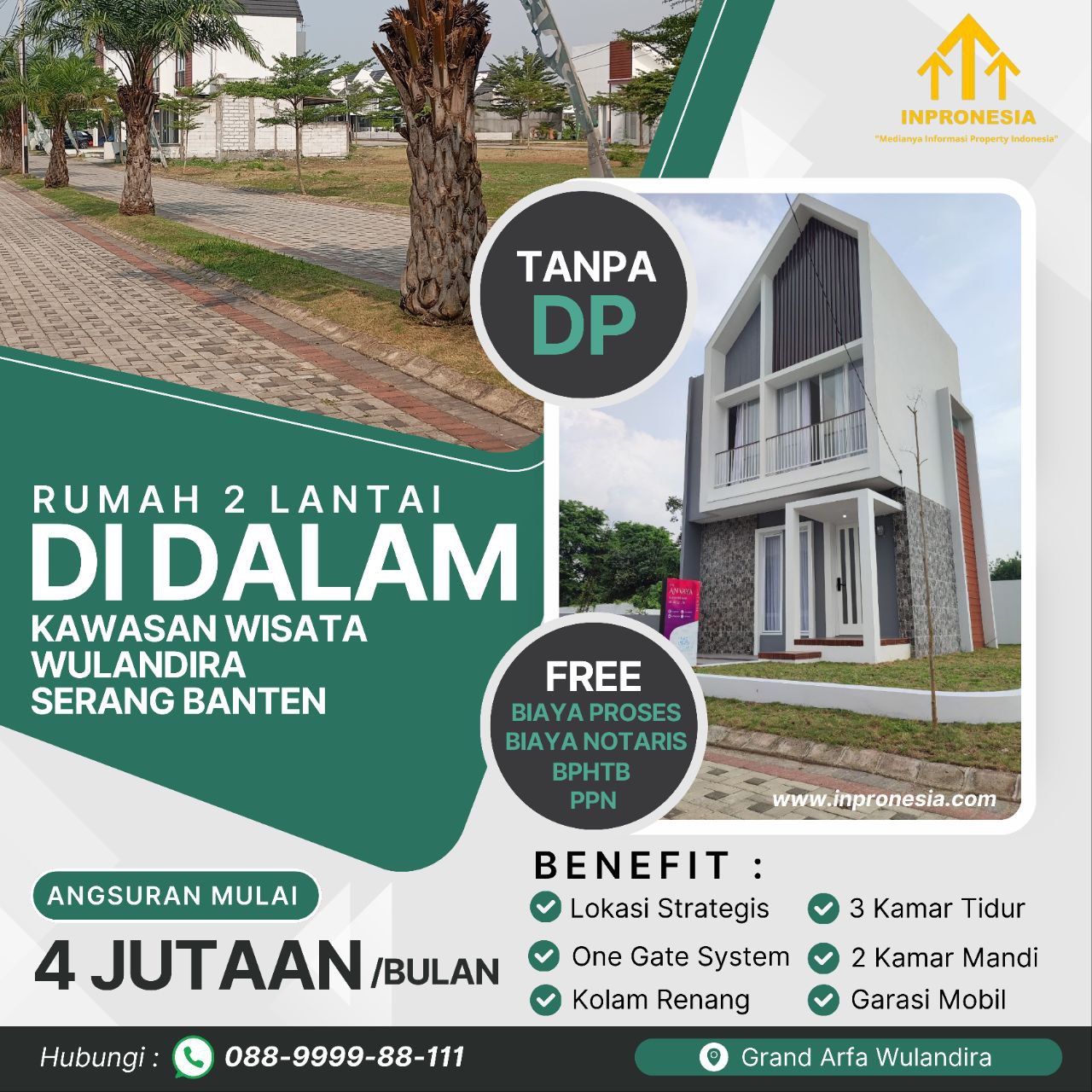 RUMAH 2 LANTAI DI DALAM KAWASAN WISATA WULANDIRA SERANG BANTEN RUMAH 2 LANTAI DI DALAM KAWASAN WISATA WULANDIRA SERANG BANTEN